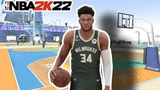 *NEW* NBA2K22 GIANNIS ANTETOKOUNMPO BUILD GLASSCLEANING FINISHER TAKEOVER THE PARK