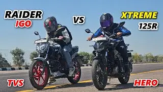 2025 Tvs Raider 125 IGO Vs Hero Xtreme 125R Drag Race