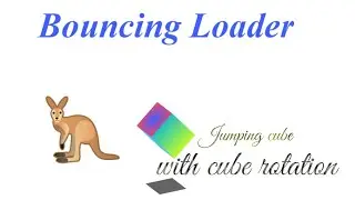 Rolling Cube Loader design using Haml & javascript | Logistic loader