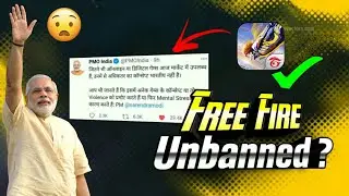Free fire unban 😮🤫 || pm modi react on free fire 🤔#freefire #freefireban