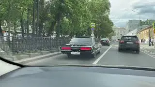 Retro car in Moscow