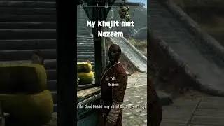 When you meet Nazeem in Whiterun for the First Time....