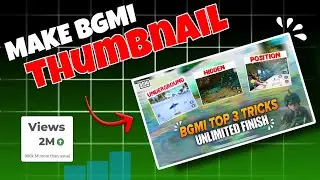 "Make This Amazing Pubg/Bgmi Thumbnail In PicsArt | bgmi tricks video ki Thumbnail kaise banaye.