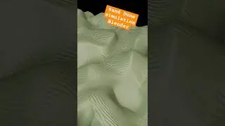sand dune simulation in blender #blender #blender3d #geonodes