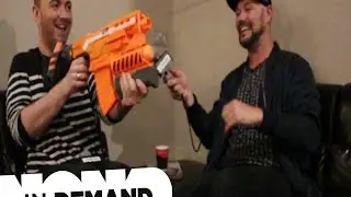 Sam Smith with the ultimate Nerf gun!