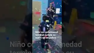 Terminally ill boy fulfills his dream of being a police officer