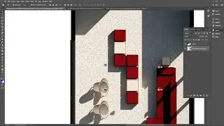 Plan rendering with Photoshop