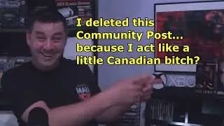 CANADIAN GAMER @Canadian_Gamer  CAMERON LEVETT DELETES COMMUNITY POST @UrielArtsGarage