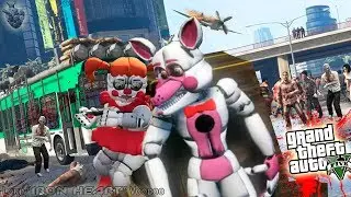 ГТА 5 МОДЫ! ФАНТАЙМ ФОКСИ ИЗ FNAF СИСТЕР ЛОКЕЙШЕН ПРОТИВ ЗОМБИ ГТА 5! ОБЗОР МОДОВ GTA V! GTA 5 MODS