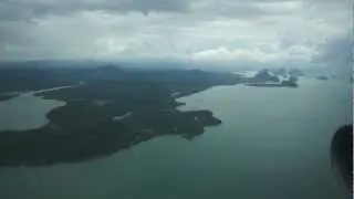 Трансаэро Боинг 747-400 Пхукет посадка Boeing Phuket Landing 06-05-2012