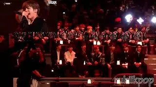 161202 MAMA GOT7 , SEVENTEEN Reaction to BTS 피 땀 눈물 & 불타오르네 (Blood Sweat Tears & FIRE)