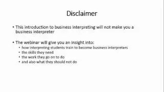 Becoming a professional business interpreter