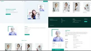 Hospital website template design using react js