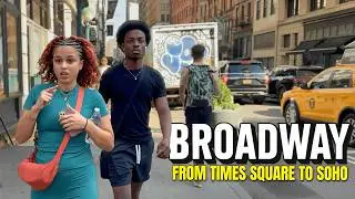See New York Come Alive: Times Square to SoHo | NYC Real-Time Walk 4K
