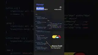 Hover Button Using HTML & CSS #shorts #asmr #css #send #play