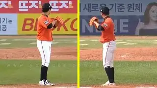 정우람 박상원 투구폼 비교(거울모드 아님ㅋㅋㅋ)
