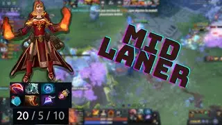 How To Burn Your Enemies With LINA MID / DOTA 2 Gameplay (7.34e)