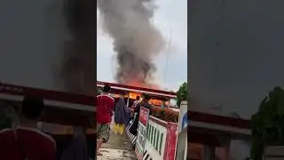 KEBAKARAN DAERAH PERTAMINA KM 3 BAGAN BATU ROKAN HILIR RIAU SORE INI