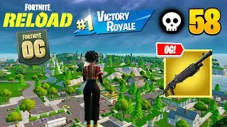 58 Elimination Solo Vs Squads Reload Zero Builds Gameplay Win🏆(NEW GAMEMOD!! Fortnite Reload)