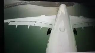 A350-K landing  in HKG