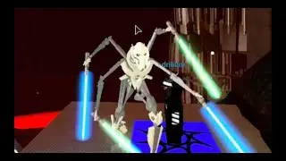 Roblox General Grievous Gameplay Lightsaber Battlegrounds Custom Character Morph Showcase