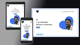 Full complete responsive personal portfolio website using React.js | React hooks 2021