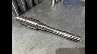 Подробный процесс обработки вала на ЧПУ.