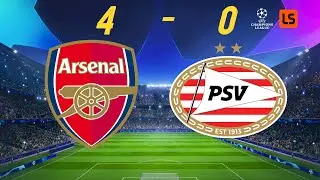 Arsenal vs PSV (4-0)| Extended Highlights |Uefa Champions League