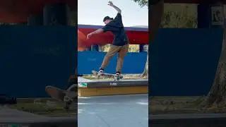 1 Wheel Manual at LA courthouse #skateboarding