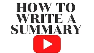 How to Write a Summary|| YouTube,Twitter,Instagram