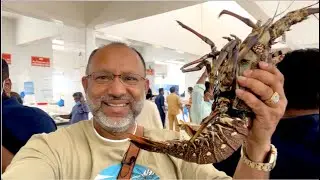 Ajman Fish Market.  আজমানের মাছের বাজার। লবস্টার লাঞ্চ। Lobster Lunch In An Oasis. Dubai Vlog #10