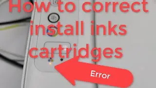 How to correct install new ink cartridges hp deskjet 1210 1212 2330 2332 2720 2721 2722 2723 2729