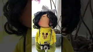 Текстильная кукла ручной работы #текстильнаякукла