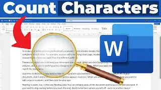 How to Count Characters in Word - WITH & WITHOUT SPACING