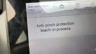 Mercedes benz sunroof reset/relearn/initialize auto close anti pinch function with a scan tool.