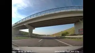 Киев - Одесса - Затока - Сергеевка вся трасса Timelapse 8x
