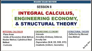 SESSION 8: Integral Calculus, Engineering Economy, & Structural Theory by Engr. Neri (May 18, 2024)