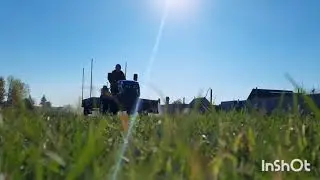 За дровами на минитракторе.