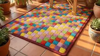 What to do with leftovers? - Make a rug!