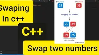 Write a program to swap two numbers in c++ | c++ programming