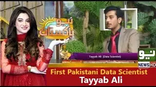 Tayyab Ali 1st Data Scientist in Pakistan Morning Show | Data Science Pakistan |  Neo News 2018