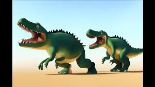 Who is faster? Dinosaur racing | Кто быстрее? Гонки динозавров