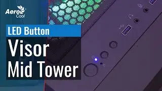 AeroCool Visor Mid Tower Case - How to Control the RGB Lighting with the PC LED Button