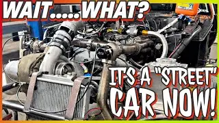 Street car now?  Honda radiator in the Turbo Mustang!