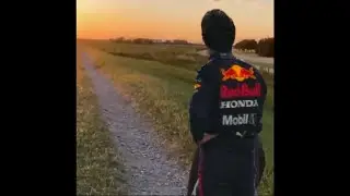 Checo Waits For His Ride Back...