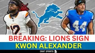 BREAKING: Lions Sign LB Kwon Alexander From Denver Broncos, Place Malcolm Rodriguez On I.R.
