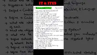 jkbose it/ites class 11 important questions 🔥 it/ites class 11 jkbose