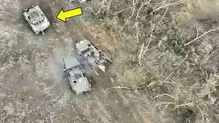 Accurate hit of Javelin missiles on russian tanks in Ukraine.