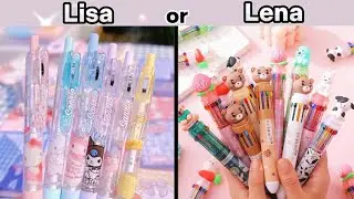 🤍 LISA or LENA 🤍| School Supplies Edition 🖍📚📏