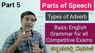 Adverb | Types of Adverb | Parts of Speech | English Grammar for all Competitive Exams